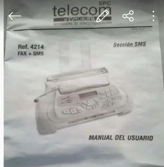 Fax Fotocopiadora Teléfono Agenda Sms