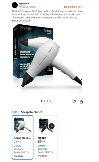 Secador Profesional Revamp 2300W NUEVO