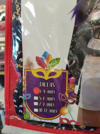 Disfraz K-Pop Kantante con peluca Talla 3-4 años