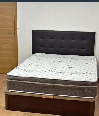 Canapé abatible madera y tela