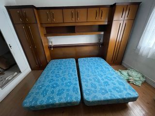 Armadio a ponte + 2 basi imbottite 90