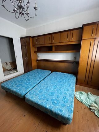 Armadio a ponte + 2 basi imbottite 90