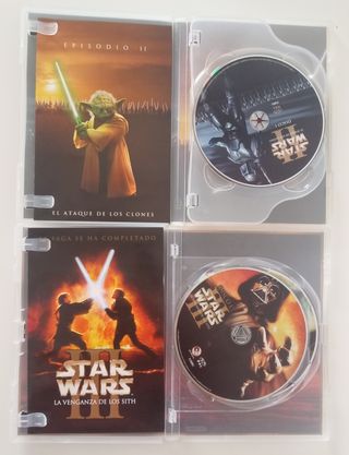 Star Wars DVDs (Partes II, III y IV)