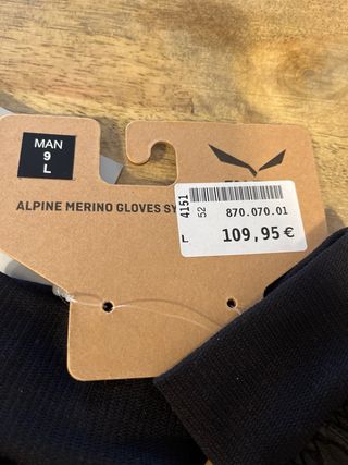 Guantes Salewa Hombre Ortles 9 Talla L