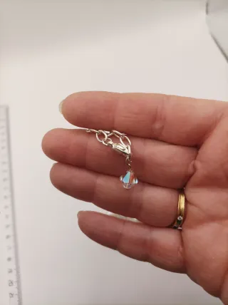 Collar perlas naturales arroz plata