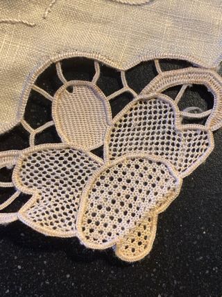 12 Tovaglioli Lino Avorio Ricamati Vintage