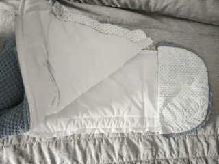 Conjunto colcha punto + saco carrito bebé