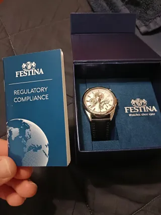 Reloj Festina Negro y Plateado