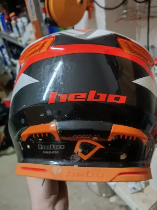 Casco Enduro Hebo Naranja