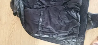 Casaco couro Bomber/aviador