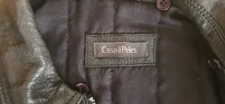 Casaco couro Bomber/aviador