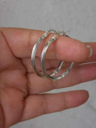 Aros de Plata de Ley 925 Auténtica