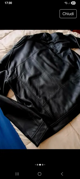 Giubbotto bikers ecopelle morbidissimo