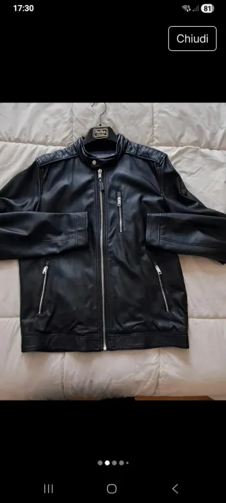 Giubbotto bikers ecopelle morbidissimo