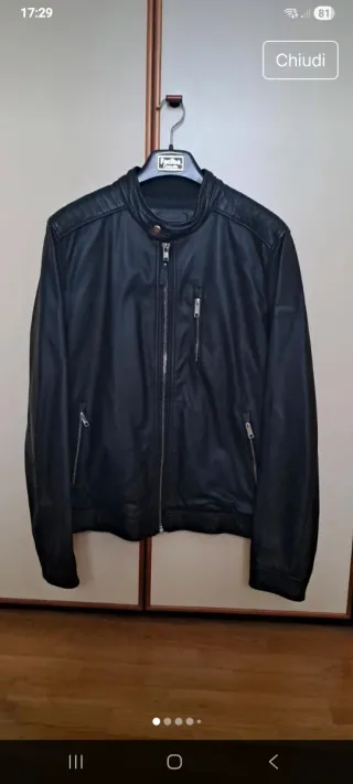 Giubbotto bikers ecopelle morbidissimo