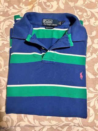 Polo Ralph Lauren Rayas Azul y Verde