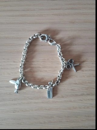 Pulsera peluquería acero