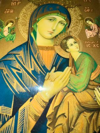 Icónico Cuadro Virgen del Perpetuo Socorro.