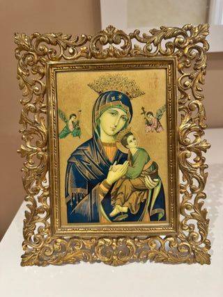 Icónico Cuadro Virgen del Perpetuo Socorro.