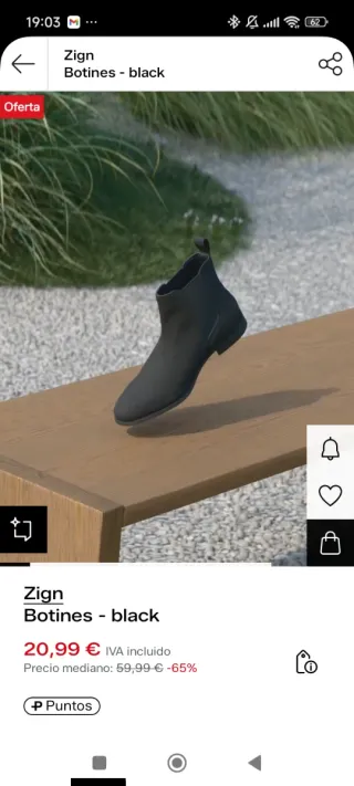 Botines de Piel Hombre Negros Casual, ligeras