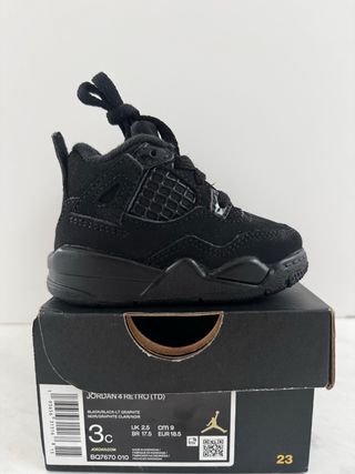 Jordan 4 Retro TD Bebé Negro