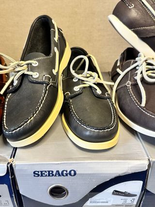 6 Sapatos Vela Sebago (Preto/Castanho)