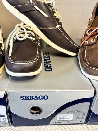 6 Sapatos Vela Sebago (Preto/Castanho)