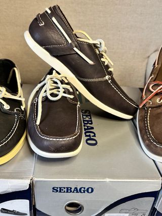 6 Sapatos Vela Sebago (Preto/Castanho)