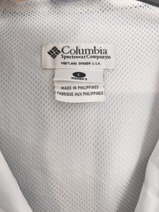 Chaqueta Columbia Vintage Años 90 Cortavientos Col