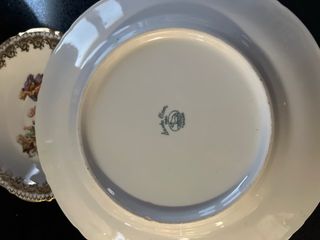 Juego Platos Santa Clara Escena Galante Porcelana