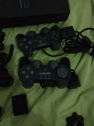 Consola PS2 Negra + 2 Mandos + Juegos