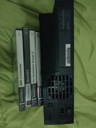 Consola PS2 Negra + 2 Mandos + Juegos