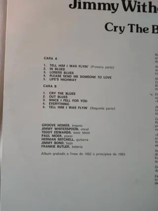 Jimmy Witherspoon Cry The Blues LP