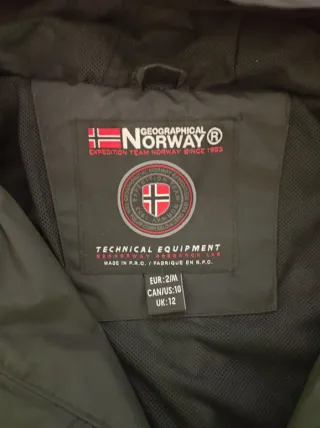 Chaqueta Geographical Norway Negra