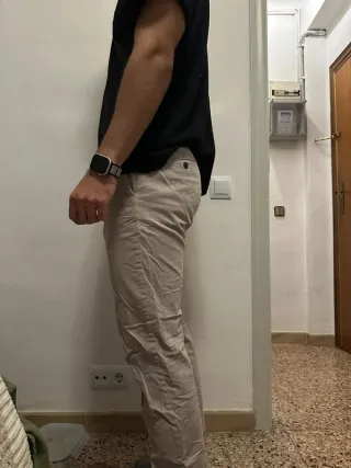 Pantalones de pana beige