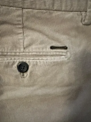 Pantalones de pana beige