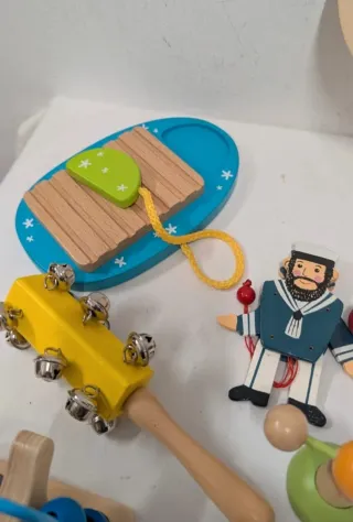 Lote juguetes madera bebé