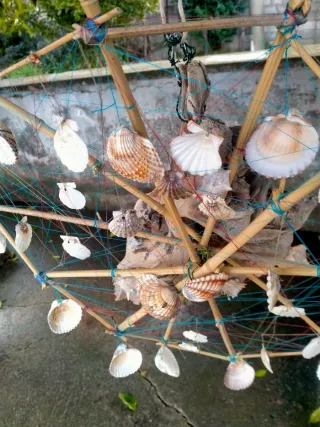 Acchiappasogni con Conchiglie e Legno