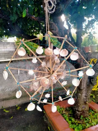 Acchiappasogni con Conchiglie e Legno