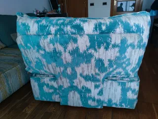 Sofá modular Fama azul y turquesa