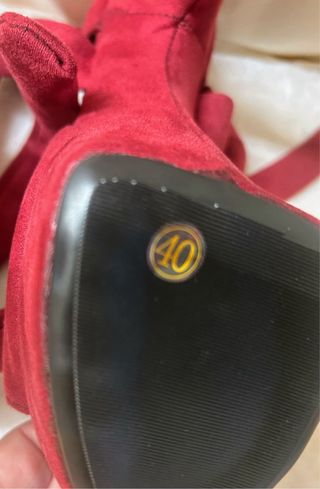 Zapatos Pole Dance Drag Queen Rojo/Morado Talla 40