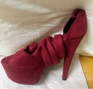 Zapatos Pole Dance Drag Queen Rojo/Morado Talla 40