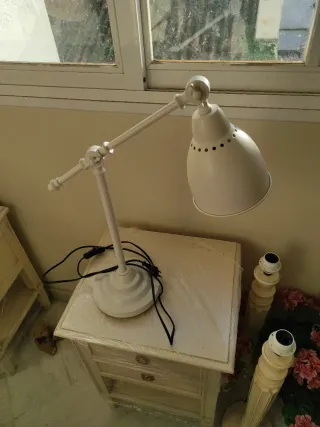 Lámpara flexo blanca escritorio/mesilla