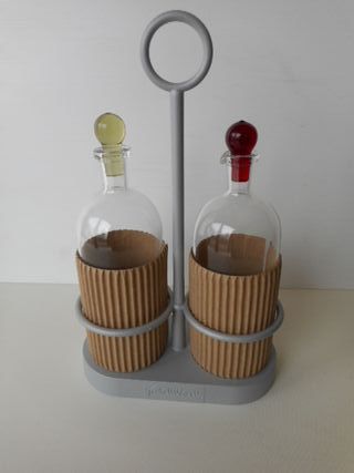 Set Oliera e Aceto Vetro e Metallo
