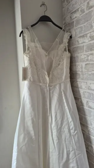 Vestido de Novia T40 Encaje y Satén