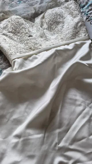 Vestido de Novia T40 Encaje y Satén