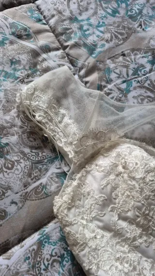 Vestido de Novia T40 Encaje y Satén