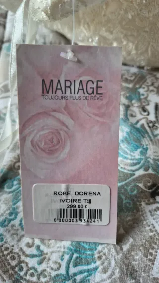 Vestido de Novia T40 Encaje y Satén