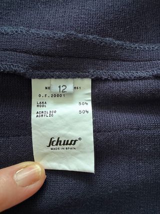 Chaqueta vestir niño Schuss azul marino. Talla 12