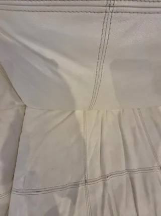 Sofá 2 plazas polipiel blanco 2.17x1.01m